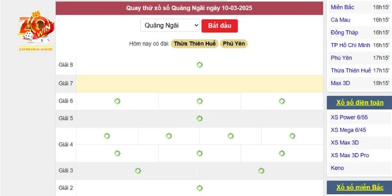 Dự Đoán Xổ Số Quảng Ngãi - Top Mẹo Soi Cầu Được Tin Dùng 4 Bạn có thể quay thử để dự đoán xổ số Quảng Ngãi