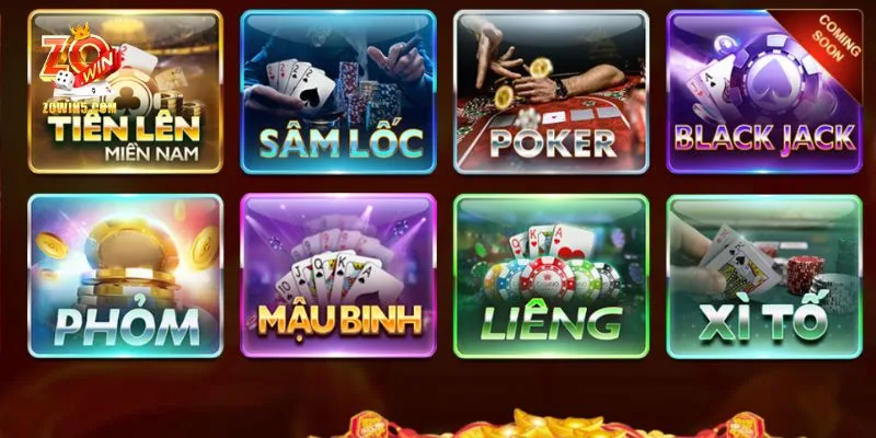 Zowin Game Bài Đổi Thưởng - Đánh Bài Hay, Làm Giàu Ngay 1 Game bài đổi thưởng là sản phẩm cá cược chủ lực của Zowin