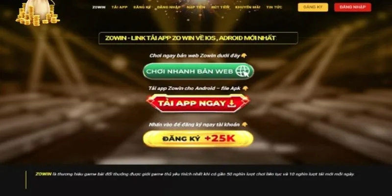 Tải App Zowin - Hướng Dẫn Download Ứng Dụng Về Điện Thoại 2 Tải app Zowin Android khá đơn giản